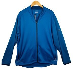 Adidas Blue ClimaHeat Fleece Lined Full Zip Golf Performance Jacket Men'sSize XL